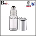 glass roller on perfume bottle glass bottle roller ball with metal roller ball